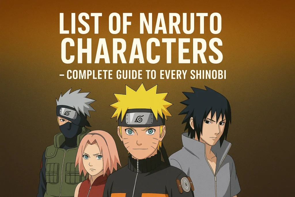 list of naruto characters